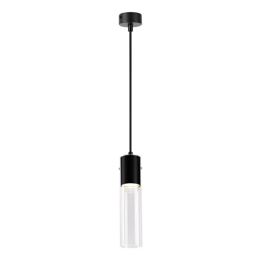Hanglamp aan een koord RICKY 1xGU10/10W/230V zwart