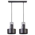Hanglamp aan een koord RIF 2xE27/60W/230V zwart
