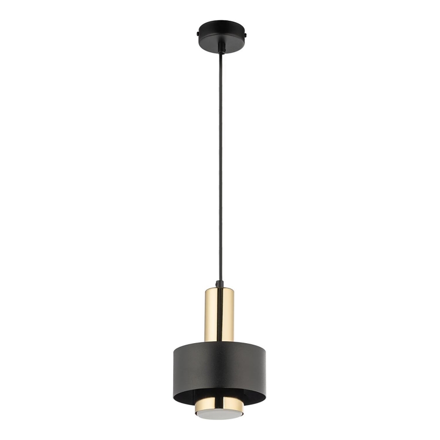 Hanglamp aan een koord RIF LUX 1xGX53/12W/230V diameter 15 cm zwart/goud