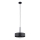 Hanglamp aan een koord RIF LUX 1xGX53/12W/230V diameter 25 cm zwart/glanzend chroom