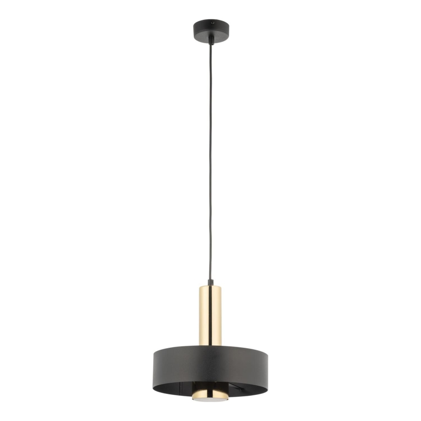Hanglamp aan een koord RIF LUX 1xGX53/12W/230V diameter 25 cm zwart/goud