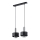Hanglamp aan een koord RIF LUX 2xGX53/12W/230V zwart/glanzend chroom