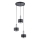 Hanglamp aan een koord RIF LUX 3xGX53/12W/230V diameter 38 cm zwart/glanzend chroom