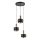 Hanglamp aan een koord RIF LUX 3xGX53/12W/230V diameter 38 cm zwart/goud