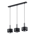 Hanglamp aan een koord RIF LUX 3xGX53/12W/230V zwart/glanzend chroom