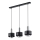Hanglamp aan een koord RIF LUX 3xGX53/12W/230V zwart/glanzend chroom