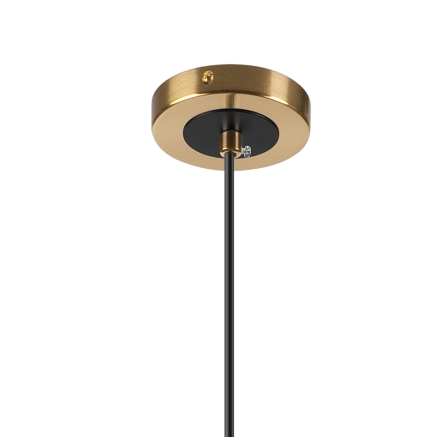 Hanglamp aan een koord ROLLO 1xE14/5W/230V goud/gerookt beige