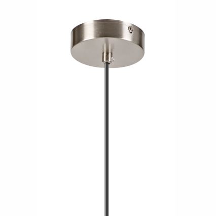 Hanglamp aan een koord ROLLO 1xE14/5W/230V mat chroom/gerookt