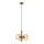 Hanglamp aan een koord ROLLO 3xE14/5W/230V goud/gerookt beige
