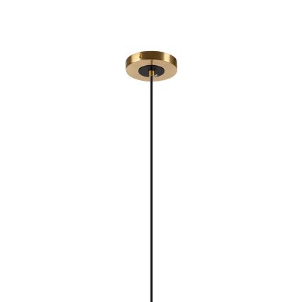 Hanglamp aan een koord ROLLO 3xE14/5W/230V goud/gerookt beige