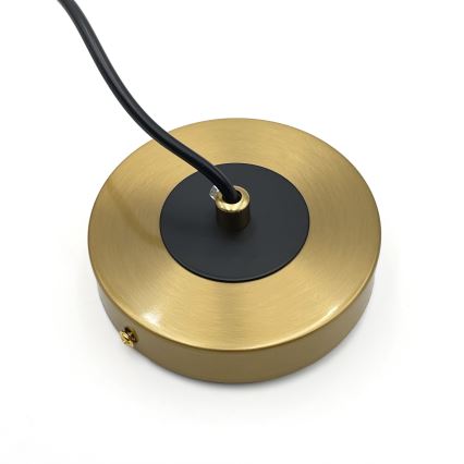 Hanglamp aan een koord ROLLO 3xE14/5W/230V goud/gerookt beige