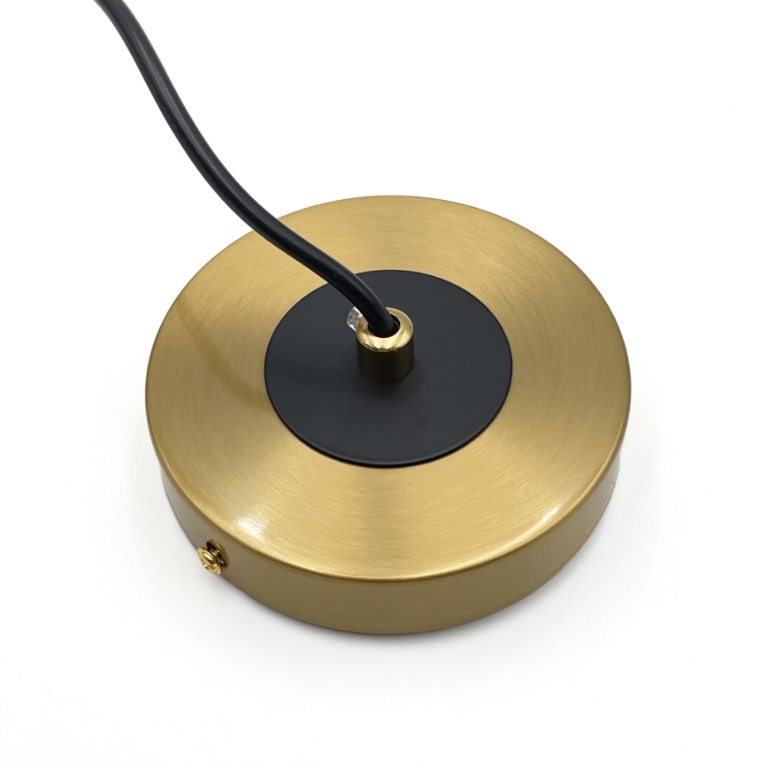 Hanglamp aan een koord ROLLO 3xE14/5W/230V goud/gerookt beige