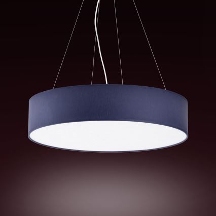 Hanglamp aan een koord RONDO 4xE27/15W/230V blauw