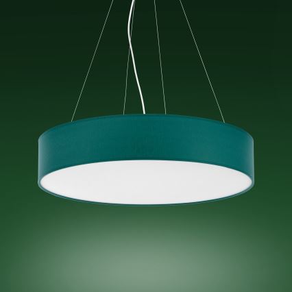 Hanglamp aan een koord RONDO 4xE27/15W/230V groen