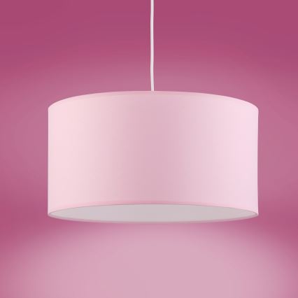 Hanglamp aan een koord RONDO KIDS 1xE27/15W/230V roze