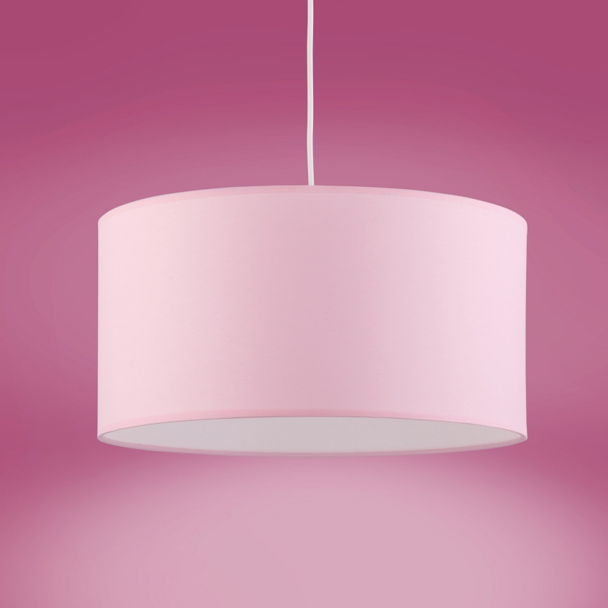Hanglamp aan een koord RONDO KIDS 1xE27/15W/230V roze