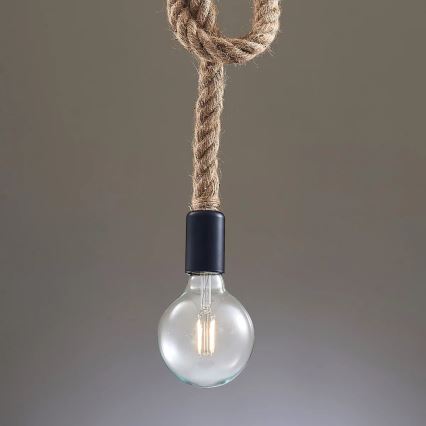 Hanglamp aan een koord ROPE 1xE27/12W/230V