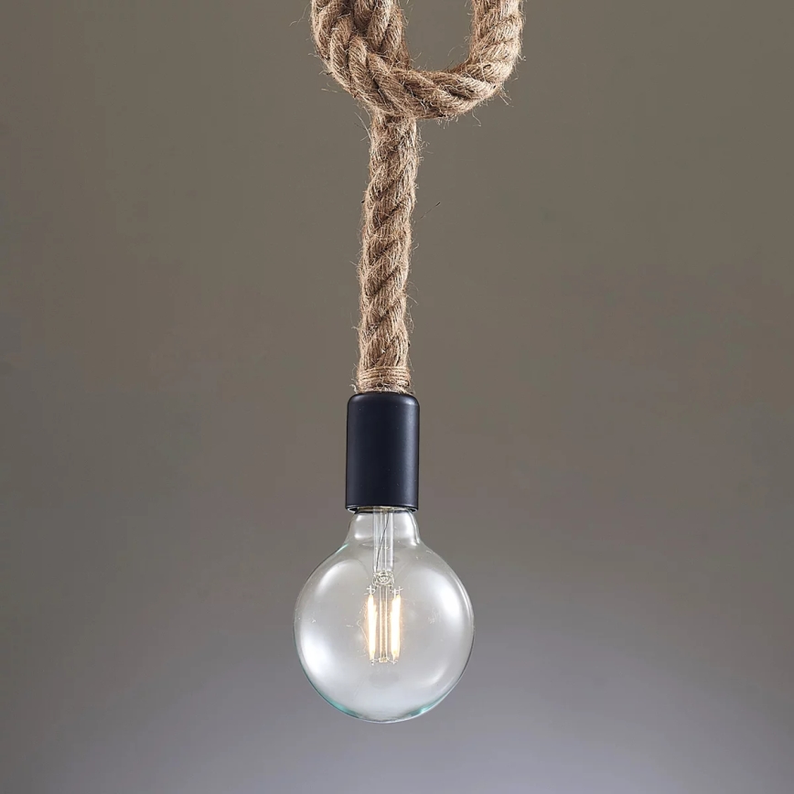 Hanglamp aan een koord ROPE 1xE27/12W/230V