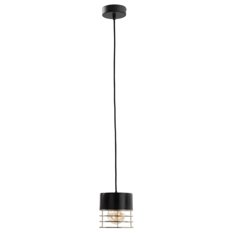 Hanglamp aan een koord ROY 1xE27/60W/230V zwart