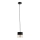 Hanglamp aan een koord ROY 1xE27/60W/230V zwart