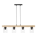 Hanglamp aan een koord RUSTIC RADIANCE 4xE27/60W/230V