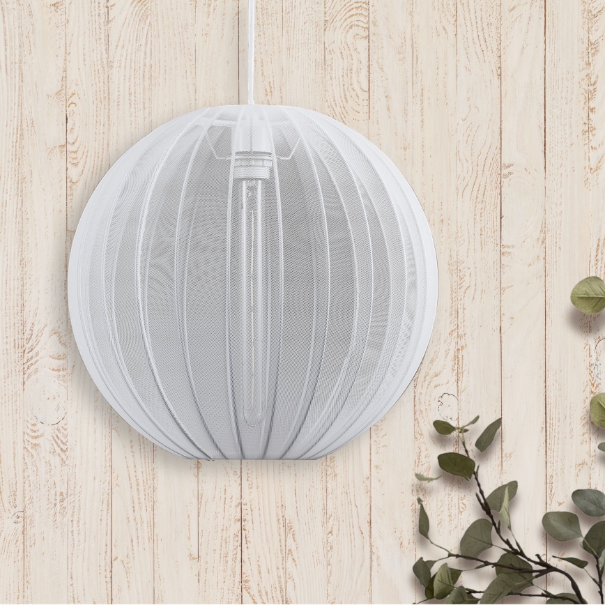 Hanglamp aan een koord SENSAI 1xE27/20W/230V diameter 40 cm wit