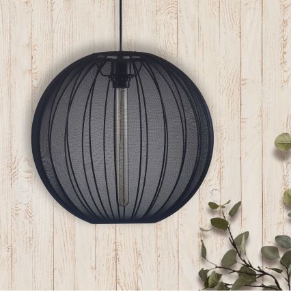 Hanglamp aan een koord SENSAI 1xE27/20W/230V diameter 40 cm zwart