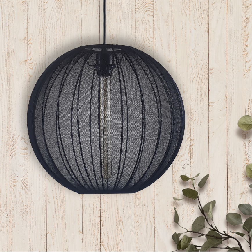 Hanglamp aan een koord SENSAI 1xE27/20W/230V diameter 40 cm zwart