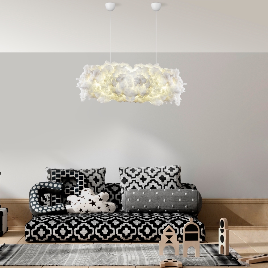 Hanglamp aan een koord SERENE 1xE27/40W/230V wit