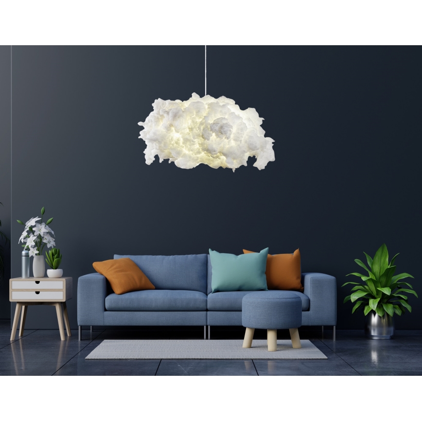 Hanglamp aan een koord SERENITY 1xE27/40W/230V wit