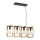 Hanglamp aan een koord SERIES 4xE27/11W/230V hout/zwart