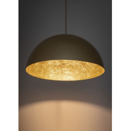 Hanglamp aan een koord SFERA 1xE27/60W/230V diameter 35 cm gouden