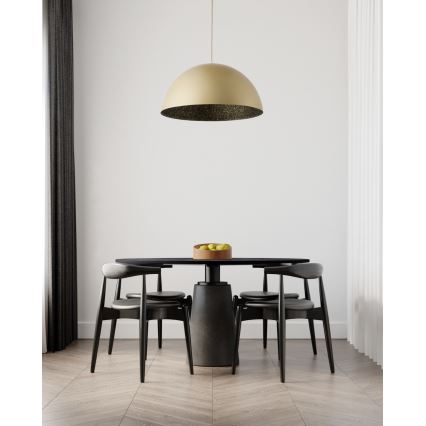 Hanglamp aan een koord SFERA 1xE27/60W/230V diameter 35 cm gouden/zwart