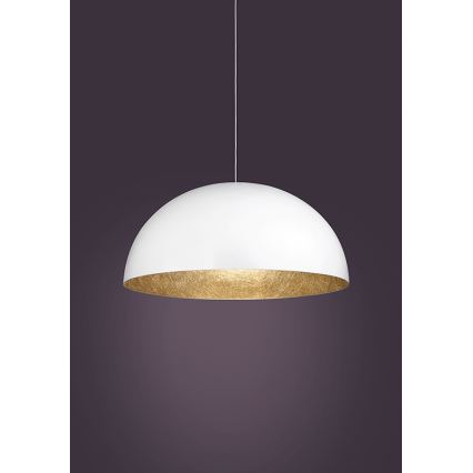 Hanglamp aan een koord SFERA 1xE27/60W/230V diameter 35 cm wit/gouden