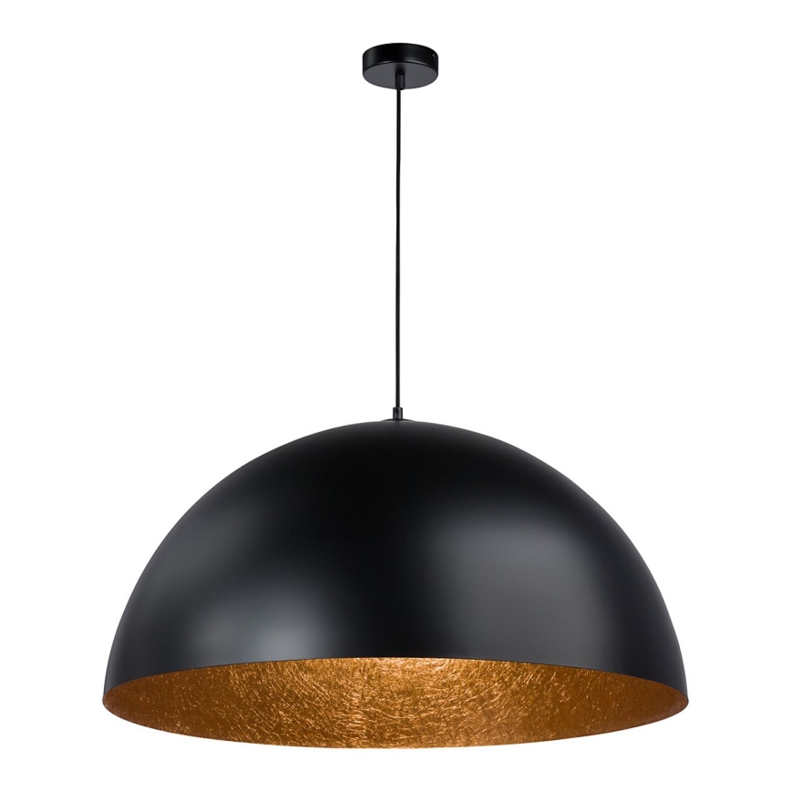 Hanglamp aan een koord SFERA 1xE27/60W/230V diameter 35 cm zwart/koper