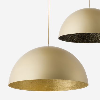 Hanglamp aan een koord SFERA 1xE27/60W/230V diameter 50 cm gouden/zwart