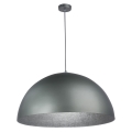 Hanglamp aan een koord SFERA 1xE27/60W/230V diameter 50 cm grijs/zilver