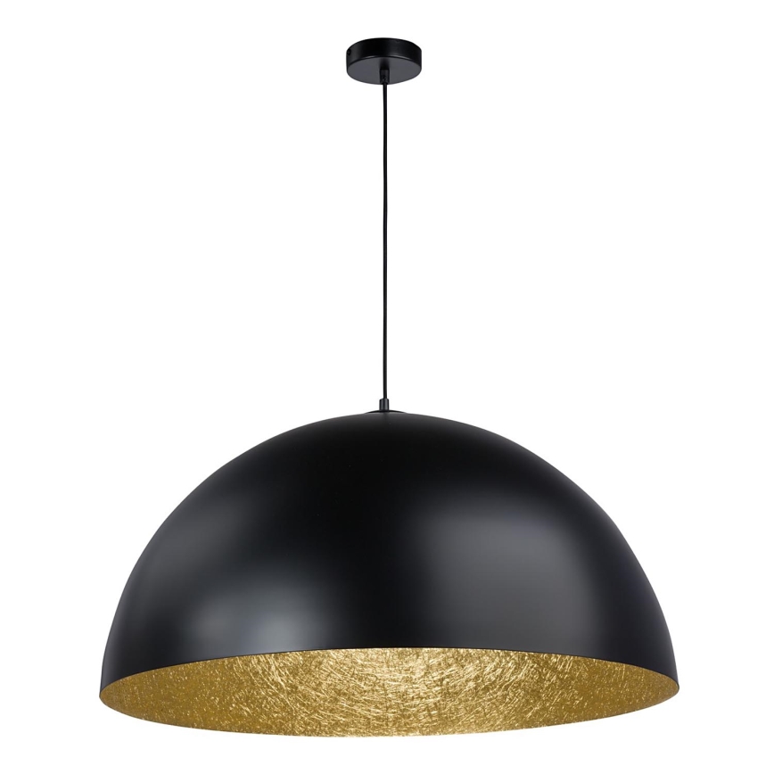 Hanglamp aan een koord SFERA 1xE27/60W/230V diameter 50 cm zwart/gouden