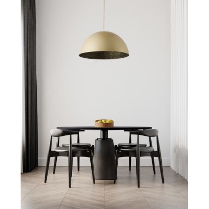 Hanglamp aan een koord SFERA 1xE27/60W/230V diameter 70 cm goud/zwart