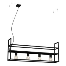 Hanglamp aan een koord SHELF 4xE27/60W/230V