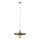 Hanglamp aan een koord SILA 1xE27/15W/230V diameter 30 cm bruin/beige