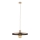 Hanglamp aan een koord SILA 1xE27/15W/230V diameter 40 cm bruin/beige