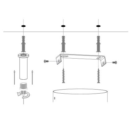 Hanglamp aan een koord SILIA 5xG9/12W/230V zwart