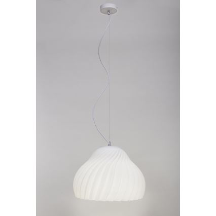 Hanglamp aan een koord SILVO 1xE27/60W/230V diameter 38 cm wit