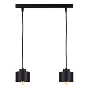 Hanglamp aan een koord SIMPLY BLACK 2xE27/60W/230V