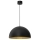 Hanglamp aan een koord SINGLE 1xE27/60W/230V diameter 50 cm zwart/gouden