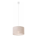 Hanglamp aan een koord SIRJA 1xE27/60W/230V beige