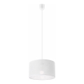 Hanglamp aan een koord SIRJA 1xE27/60W/230V wit