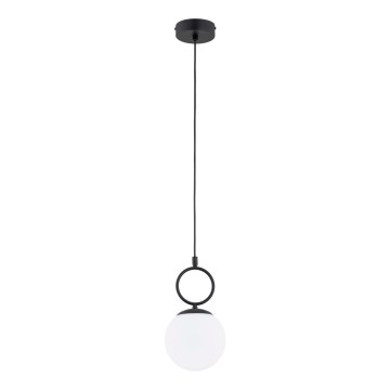 Hanglamp aan een koord SITRO 1xE14/10W/230V zwart/wit