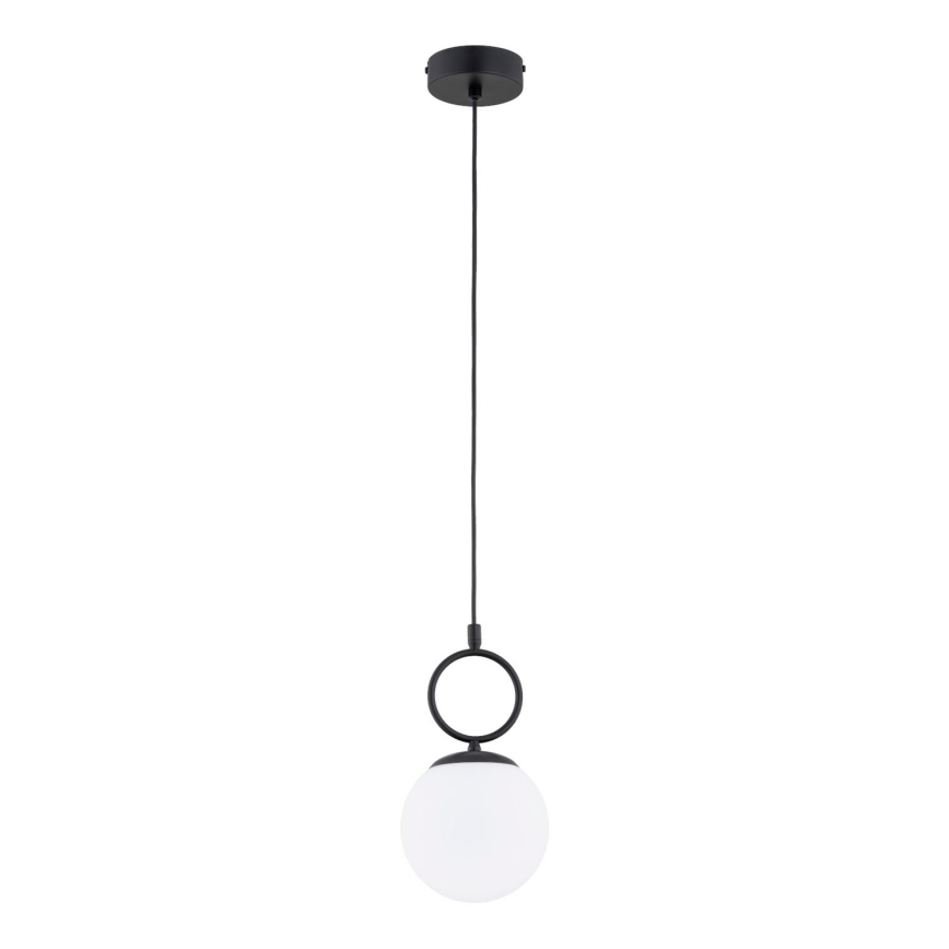 Hanglamp aan een koord SITRO 1xE14/10W/230V zwart/wit